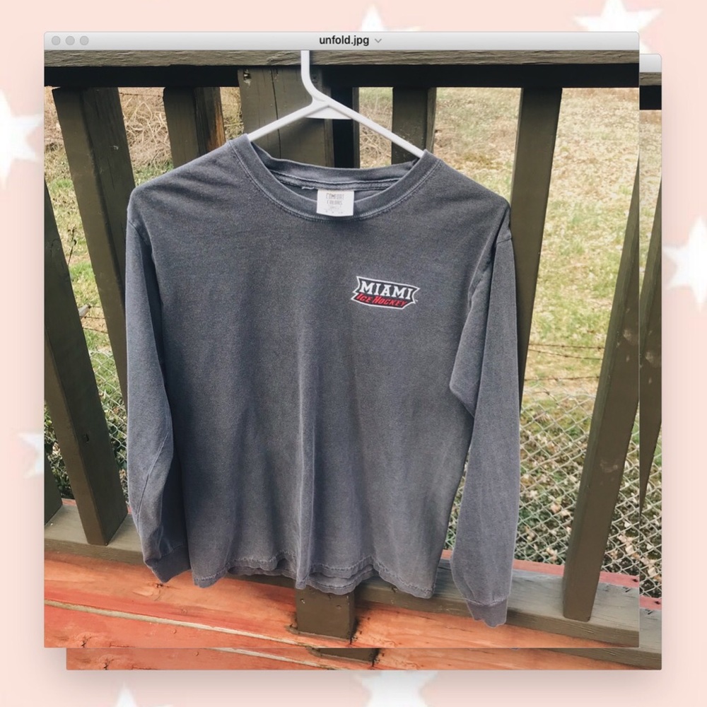 Miami University Redhawks Hockey Long Sleeve Tee